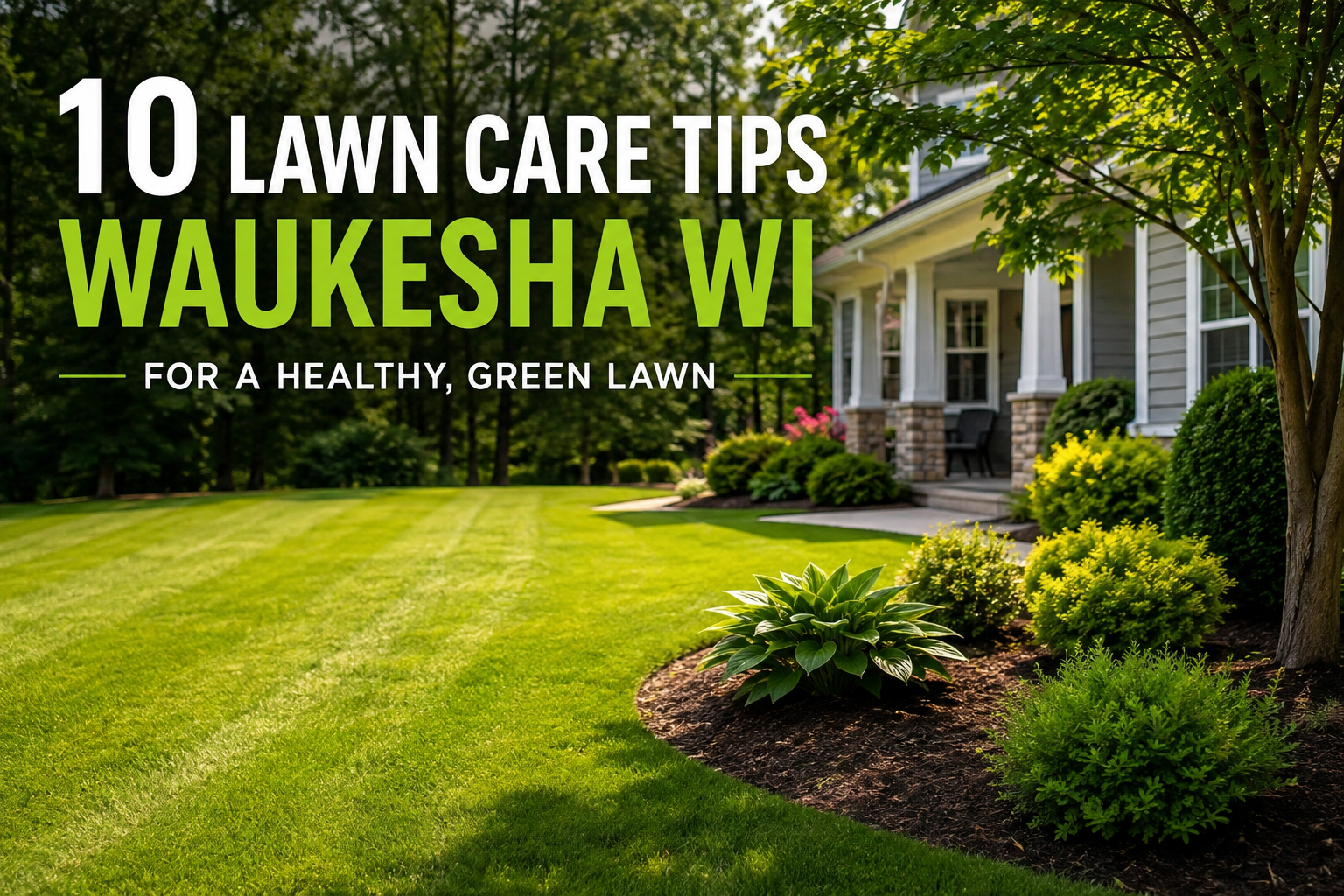 Lawn Care Tips Waukesha WI for a healthy green lawn
